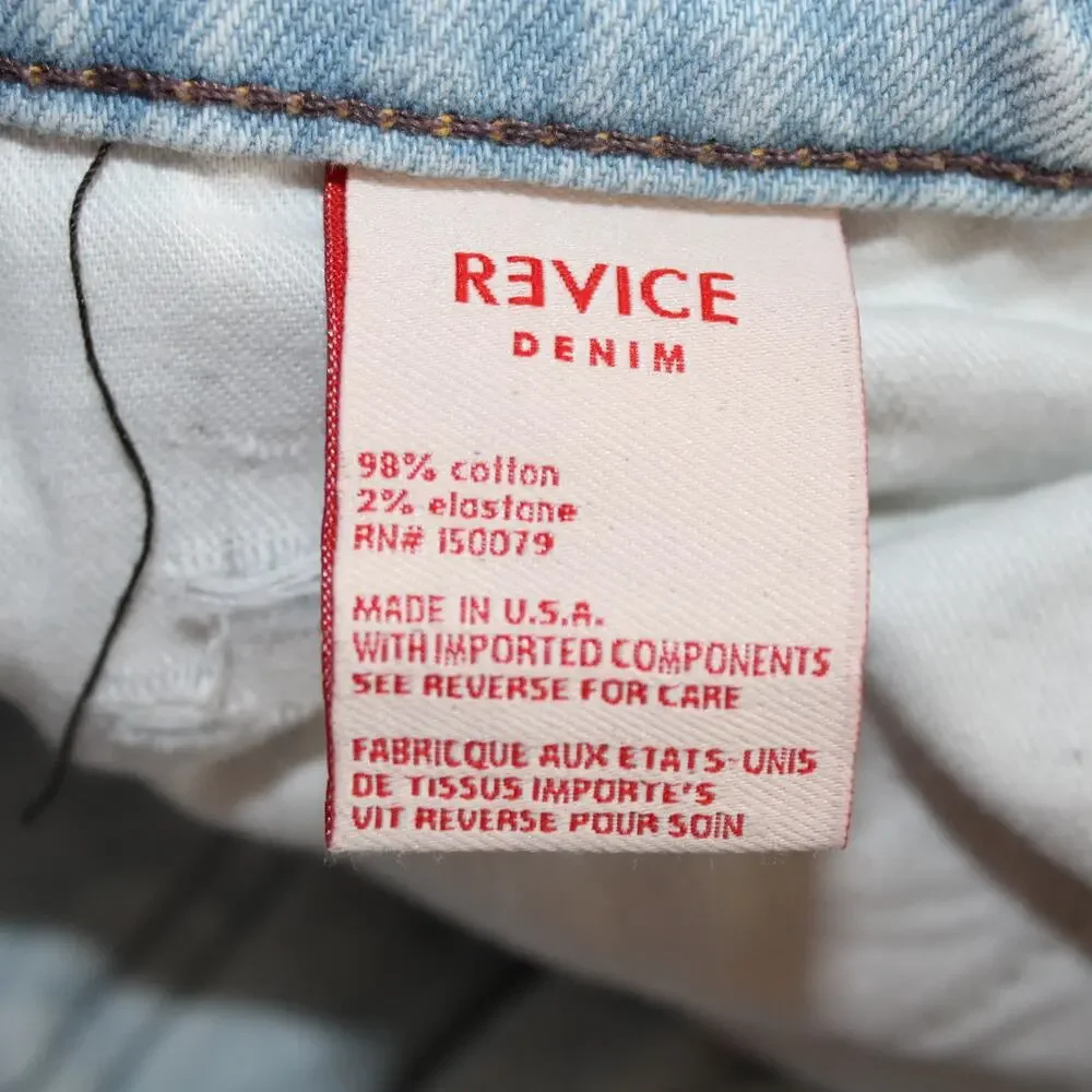 REVICE DENIM Stretch Two Tone Ex-Boyfriend Harlow Wash Celebrity High Rise | 26 - Picture 12 of 12